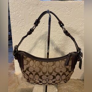 Y2K Coach signature C monogram Hobo shoulder bag brown mini